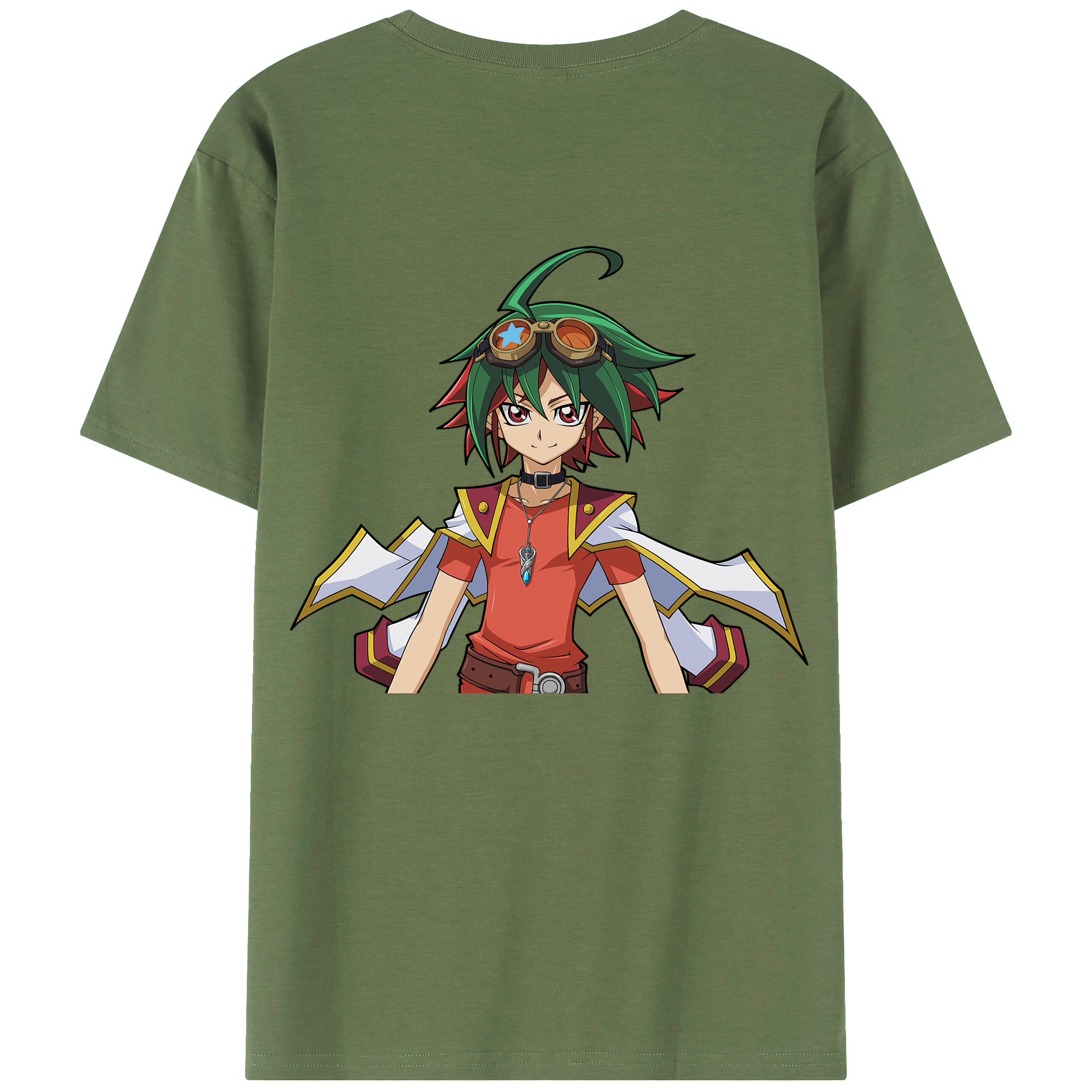 （画像用） 遊☆戯☆王 Yu-Gi-Oh! 綿100％ メンズ半袖Tシャツ（バックプリント） 通気性